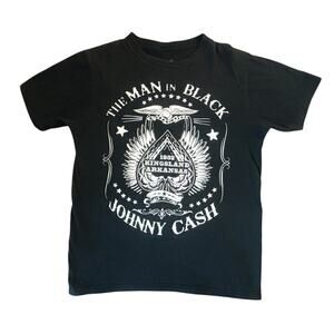 Zion Johnny Cash The Man in Black Black T-Shirt Unisex Size M
